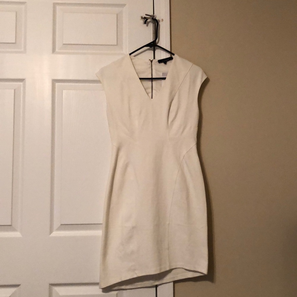 White Sheath Bandage dress